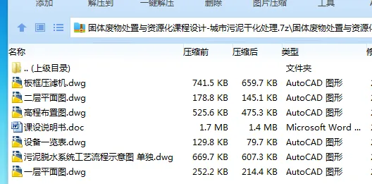 Z3953-固体废物处置与资源化课程设计-城市污泥干化处理