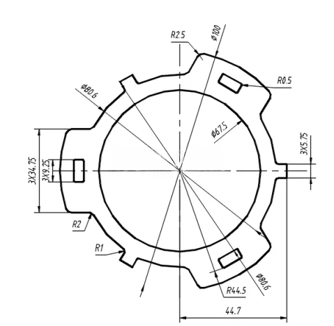 X1406-垫片倒装复合模冲压模具设计