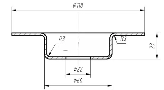 X1451-中轴碗复合模冲压模具设计