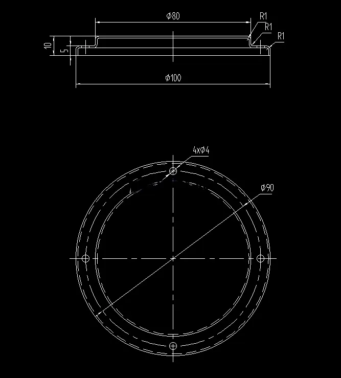 X1572-阶梯式金属防尘盖模具设计