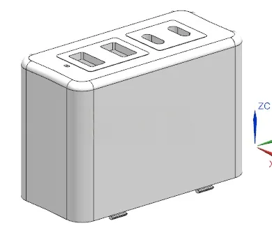 X1697-笔记本充电头注塑模具设计【含UG三维图】