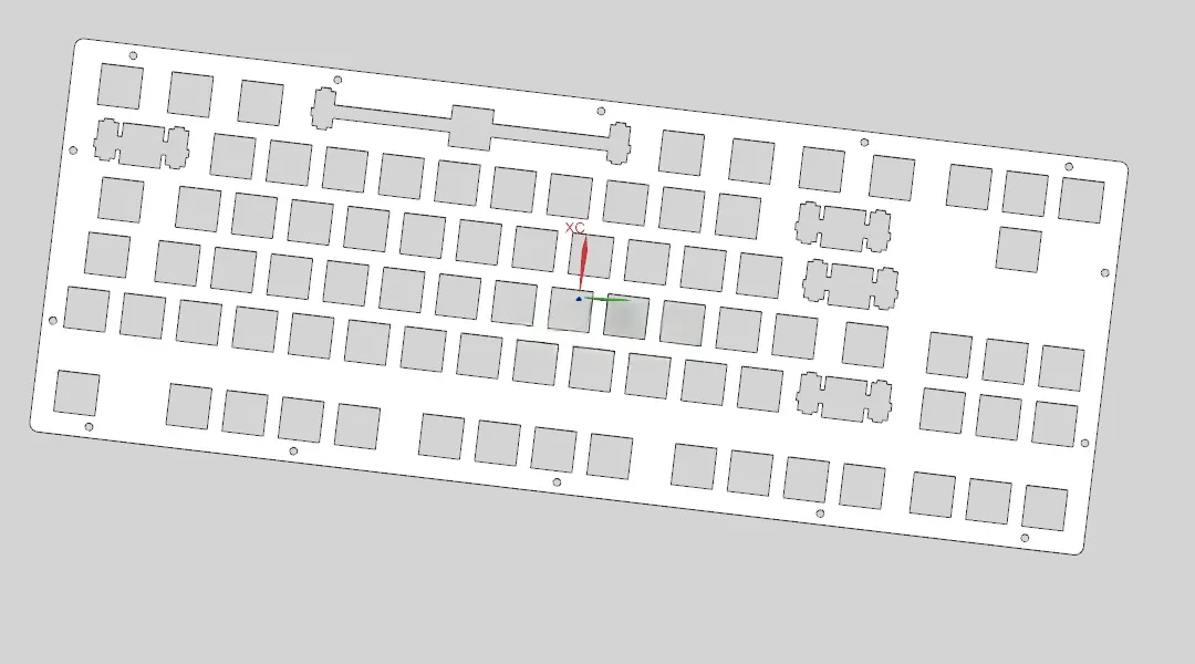 X1725-键盘PC定位板注塑模具设计【含UG三维图】