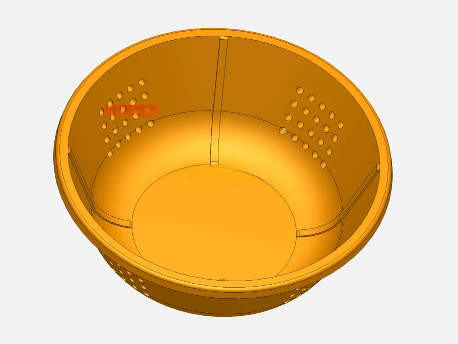 X2348-家用菜筐注塑模具设计【含UG三维图】