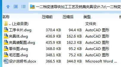 Z4024-一二档变速导块加工工艺及铣扁夹具设计 Z4024-一二档变速导块加工工艺及铣扁夹具设计