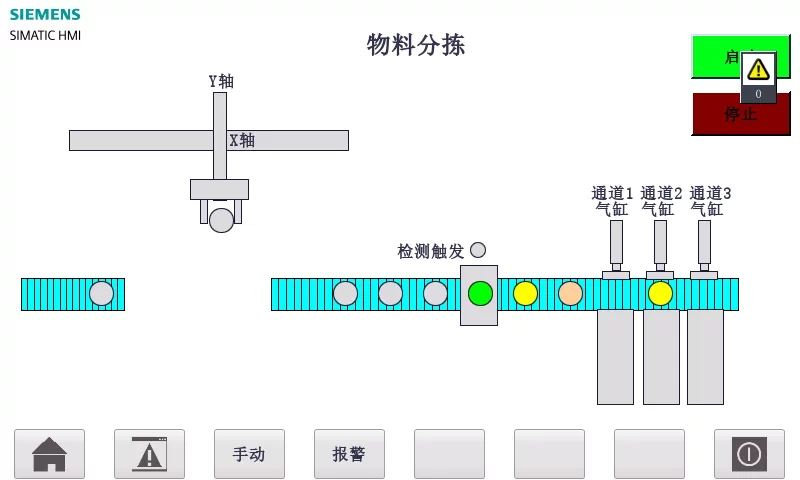 XY1005-基于S7-1200 PLC的装配分拣入库流水线设计