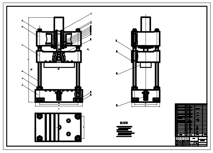 XY1061-315T通用液压机设计