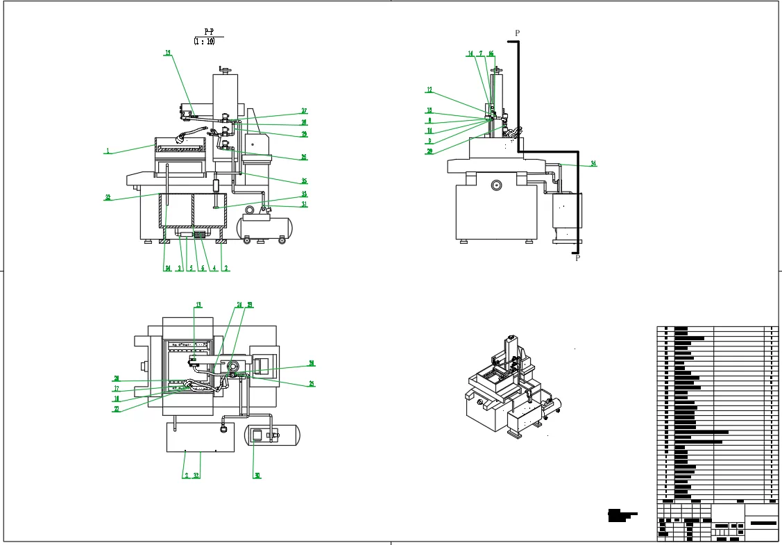 XY1389-电火花线切割加工工作液循环系统设计