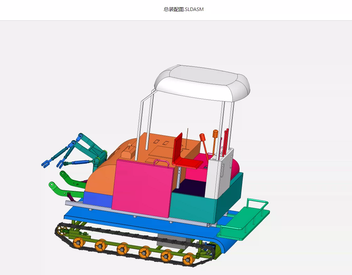 XY1415-多功能农业机器人结构设计:【含SW三维图】
