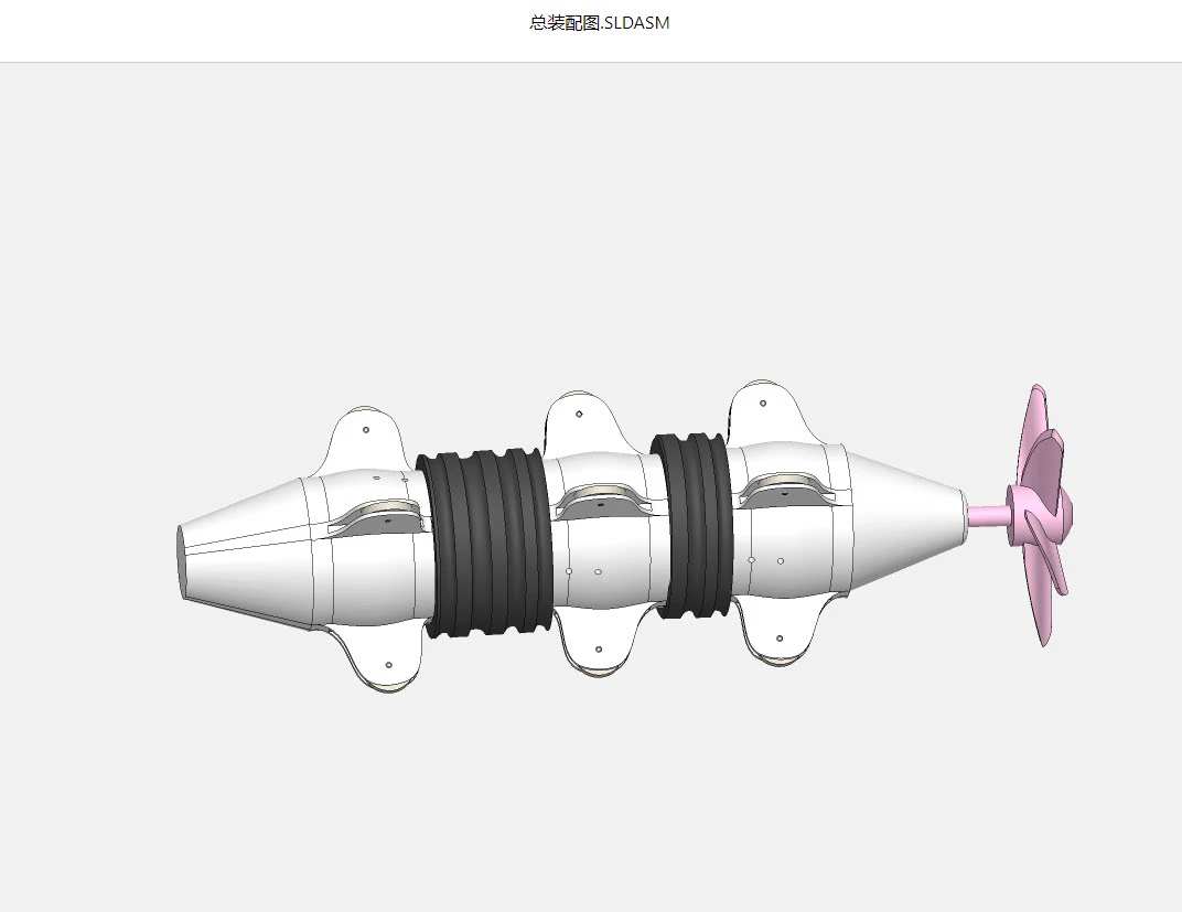 XY2193-某水下机器人的结构设计【含SW三维图】