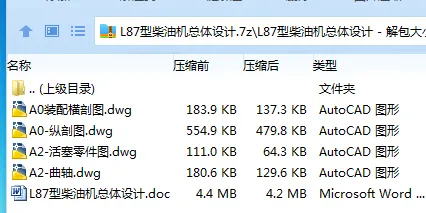 Z4102-L87型柴油机总体设计 Z4102-L87型柴油机总体设计
