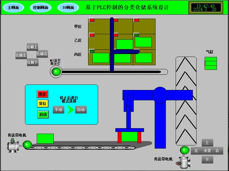 XY2776-基于PLC的分类仓储控制系统设计