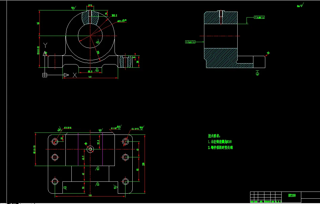 Y005-轴承座零件的机械加工工艺规程及钻M8孔夹具设计