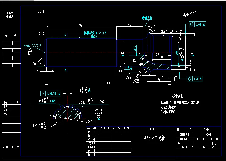 L491-传动轴花键轴零件的工艺及铣花键夹具设计