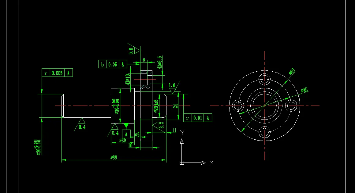 L887-心轴加工工艺及钻惚4-φ10孔夹具设计