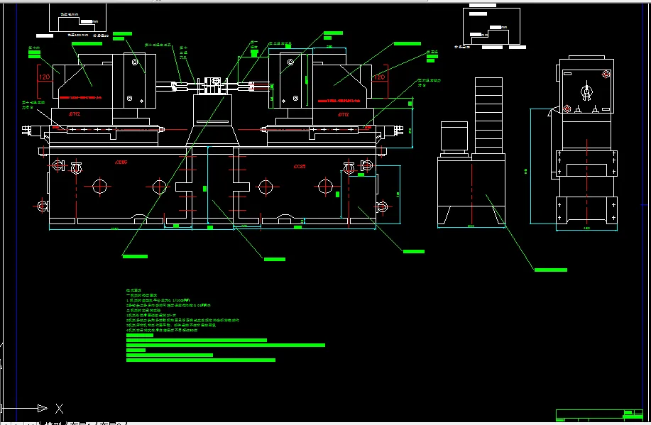机床联系尺寸图