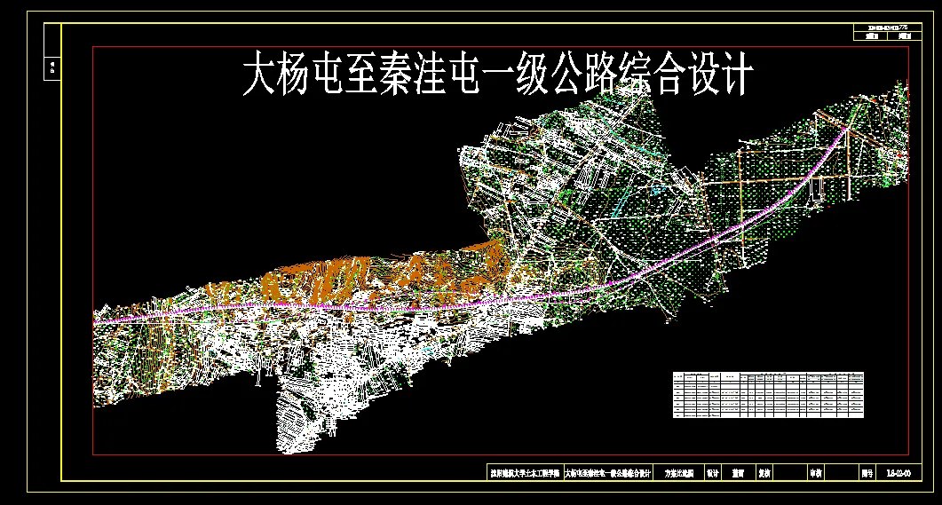 A0197-大杨屯至秦洼屯一级公路综合设计