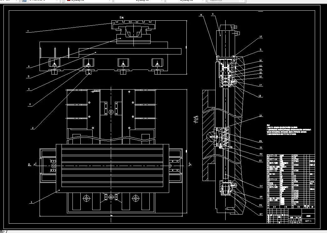 A230-立式机床机床主轴工作台结构设计