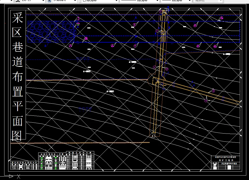 巷道布置平面图