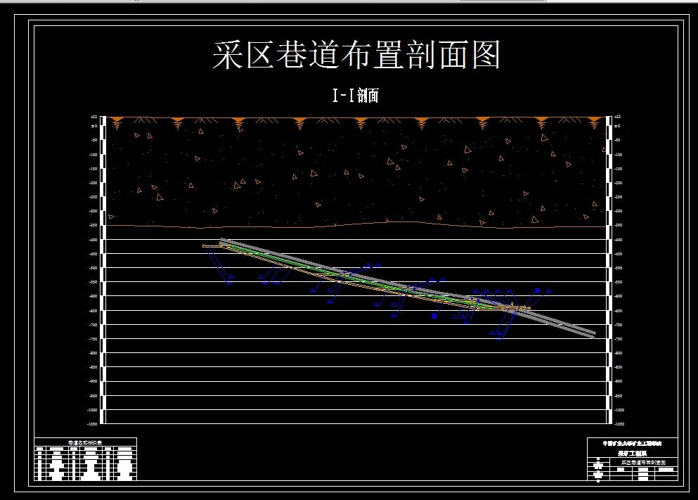 巷道布置剖面图
