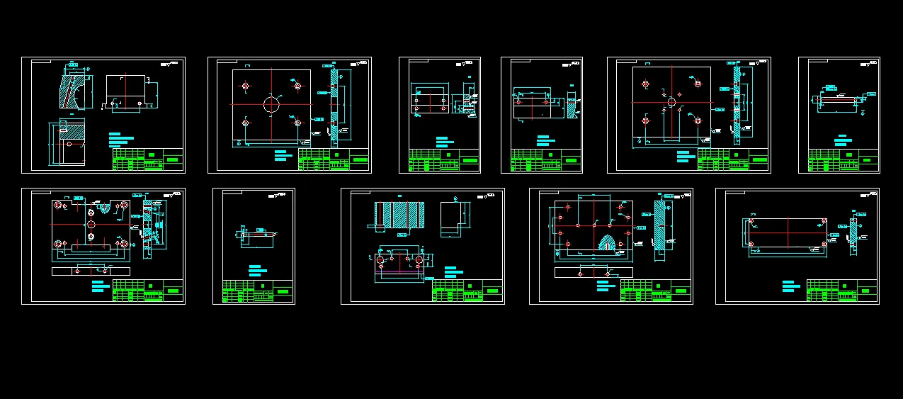 11张模具零件图