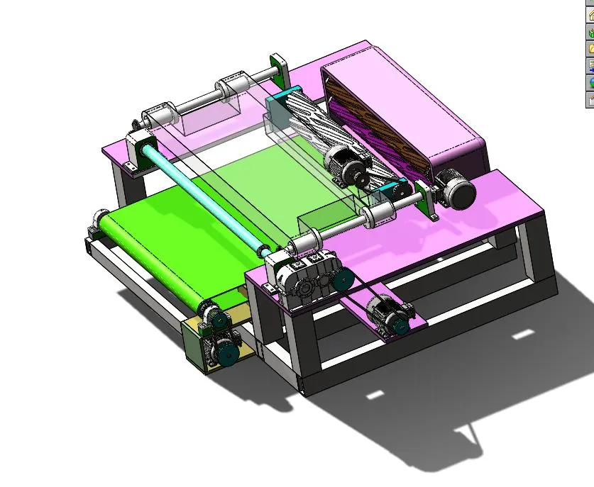 A453-木材找圆旋切一体机的设计[含SW三维图]