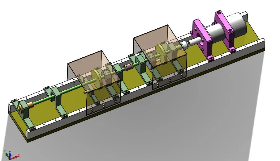 A507-双跨柔性转子实验装置的设计[含SW三维图]