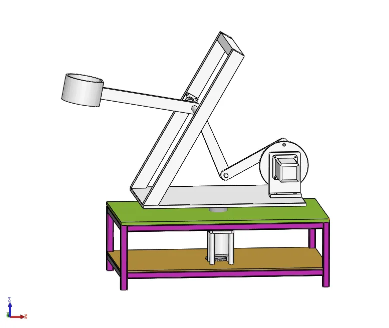 A523-投射式自动投石机的设计[含SW三维图]