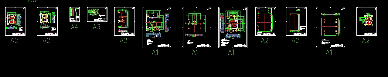 12张模具零件图