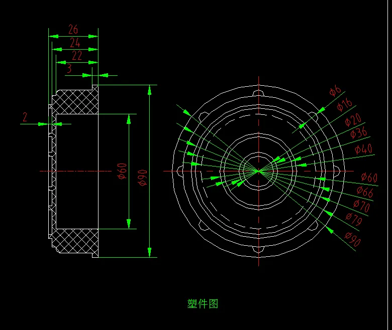 A565-中空桶盖塑料模具设计
