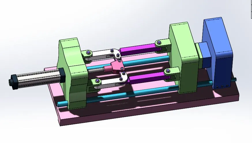 A577-中型注塑机锁模装置结构设计[含SW三维图]