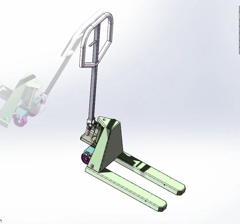 A627-手动液压车设计[含SW三维图]