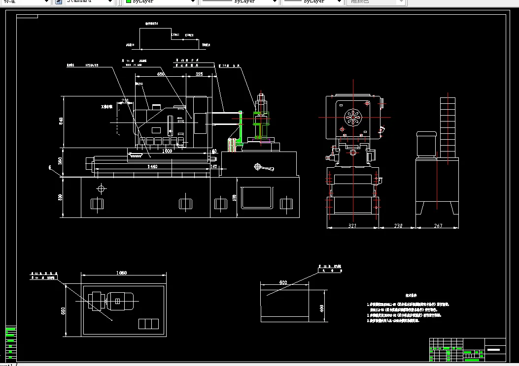 组合机床装配图