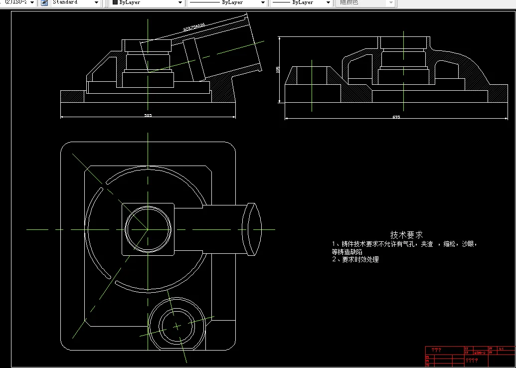 掘进机箱体毛坯图