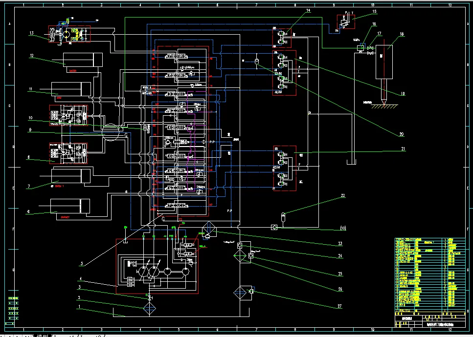 B015-6t液压挖掘机液压系统设计