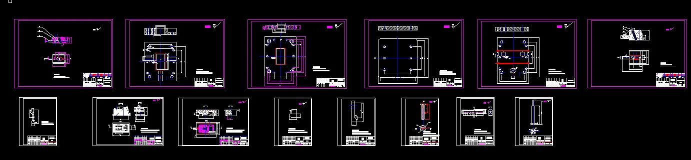 14张模具零件图