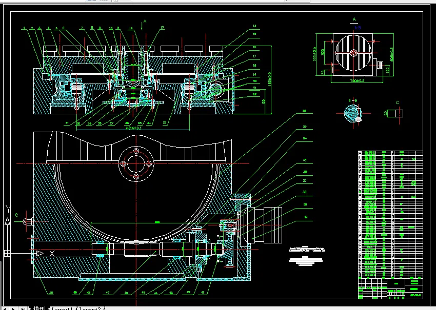 B110-数控回转工作台结构设计