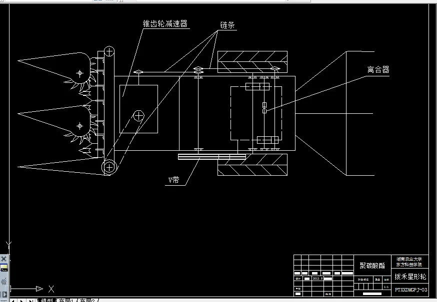 传动系统部件图