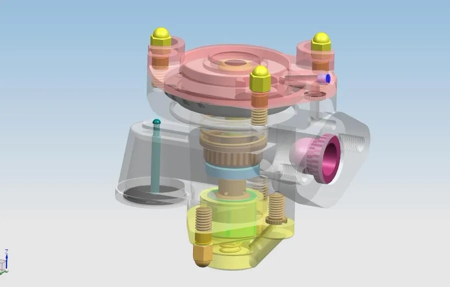 B214-空气阀制动控制设计[含UG三维图]