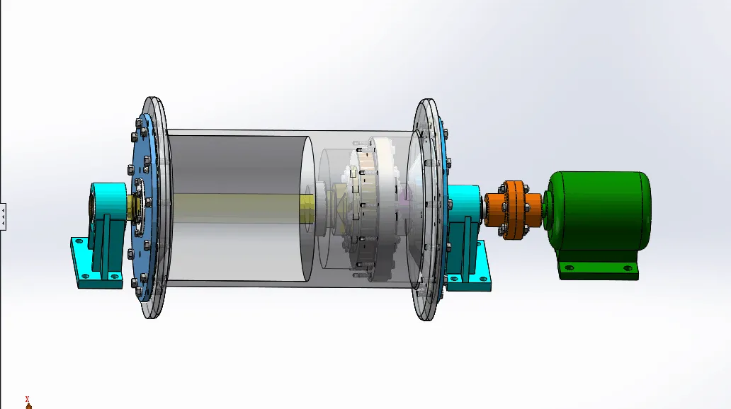 B216-二齿差行星齿轮滚筒减速器设计[含SW三维图]