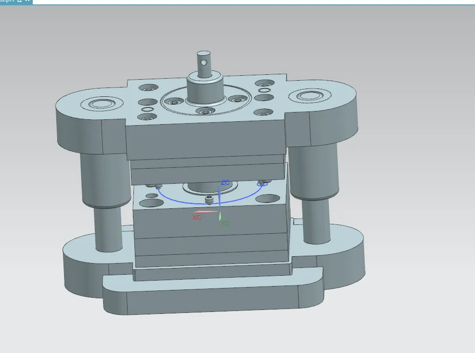 拉伸落料3D装配图