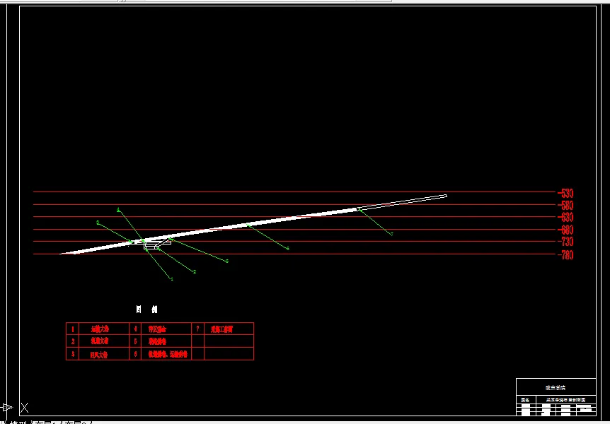 巷道布置剖面图