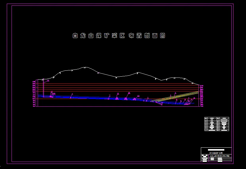 巷道布置剖面图