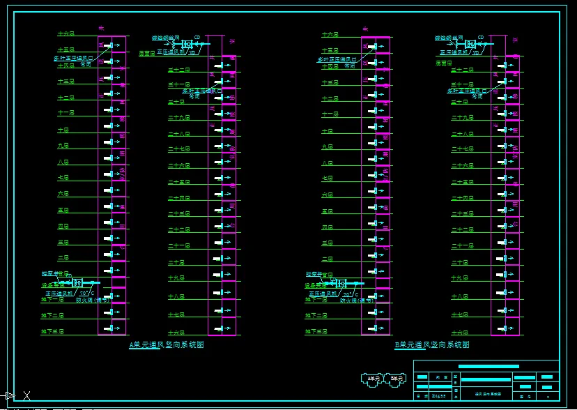 通风竖向系统图