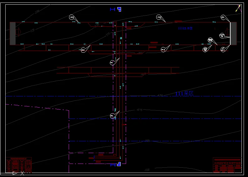 巷道布置平面图