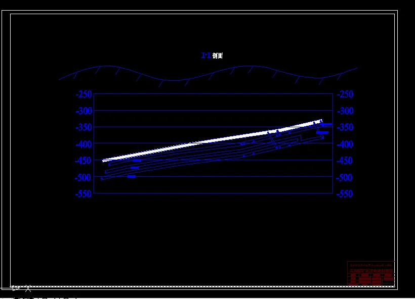 巷道布置剖面图