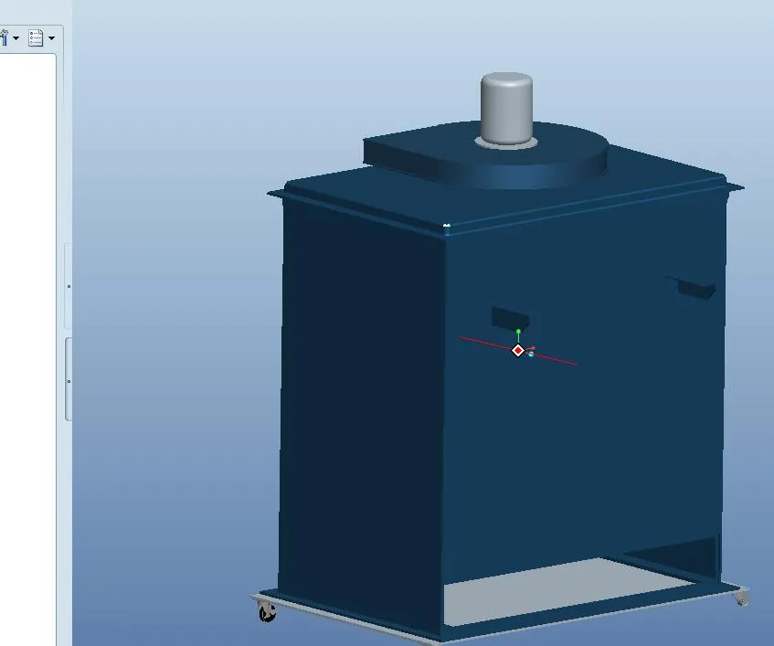B754-移动式Q1500半自动焊烟净化设备设计[含Proe三维图]
