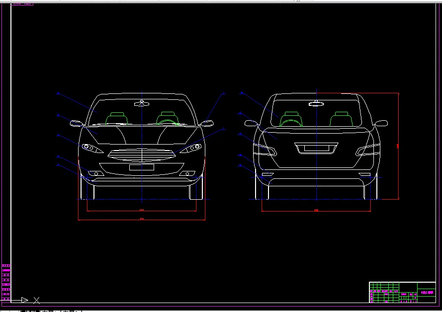 车身总成（侧视图）