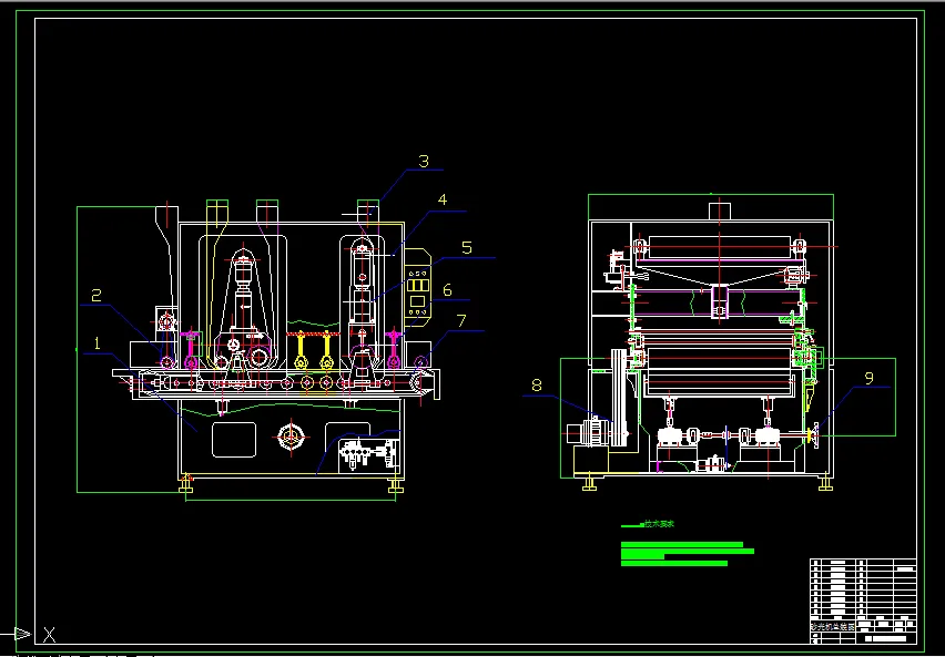 B952-ZS-1000砂光机结构设计