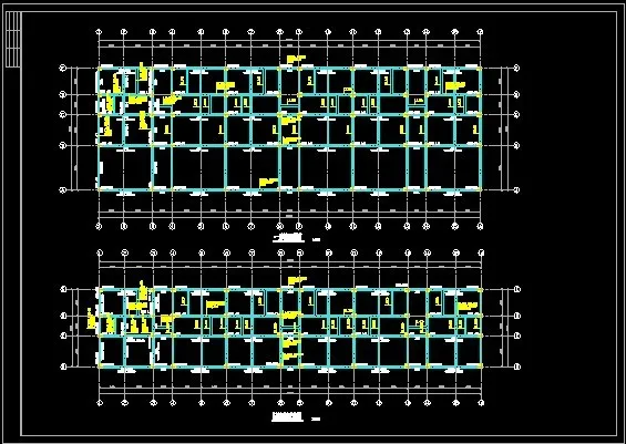 一层标准层梁配
