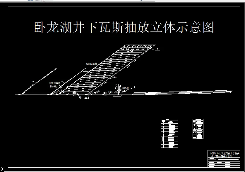 瓦斯抽放立体图